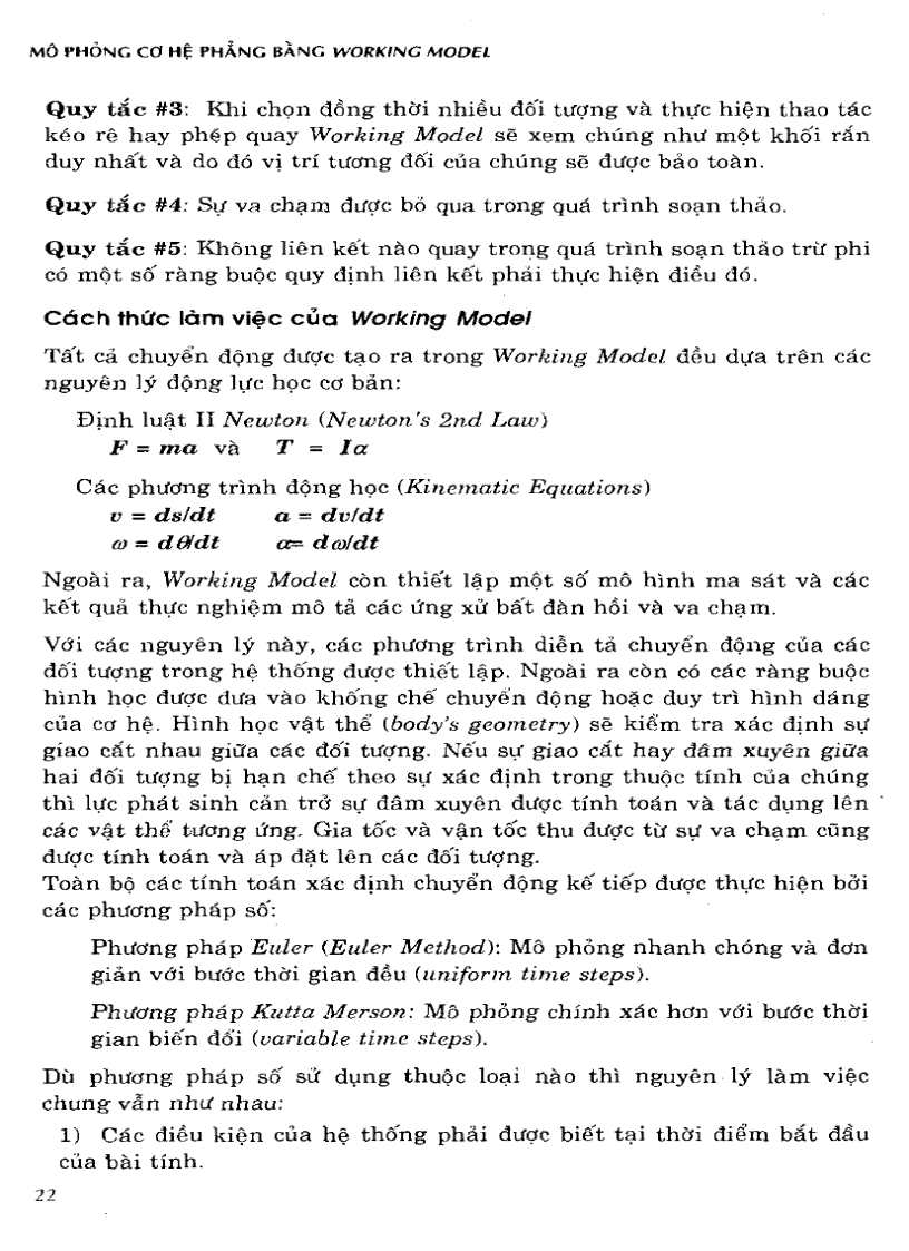 image for page Mô phỏng cơ hệ bằng Working Model
