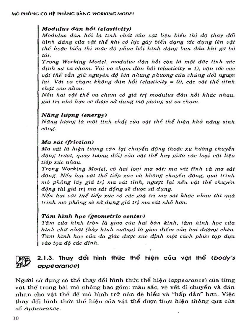 image for page Mô phỏng cơ hệ bằng Working Model