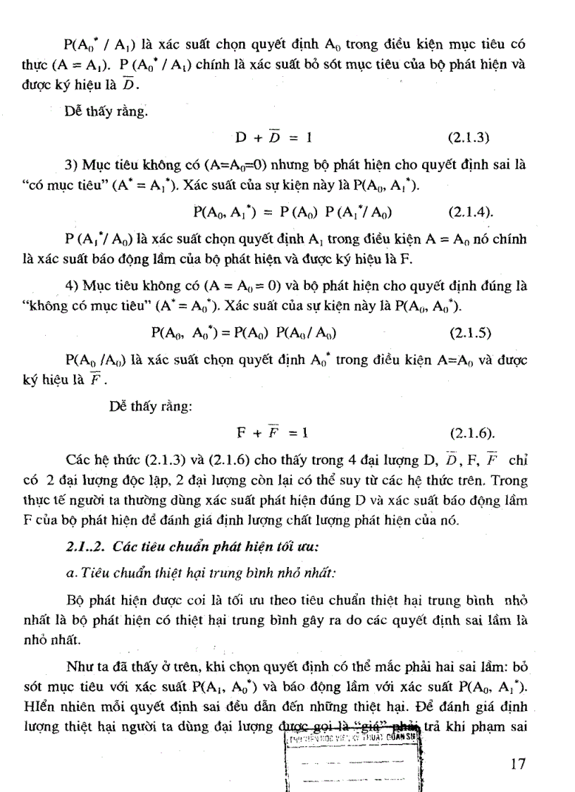 image for page Cơ Sở thống kê của RADA