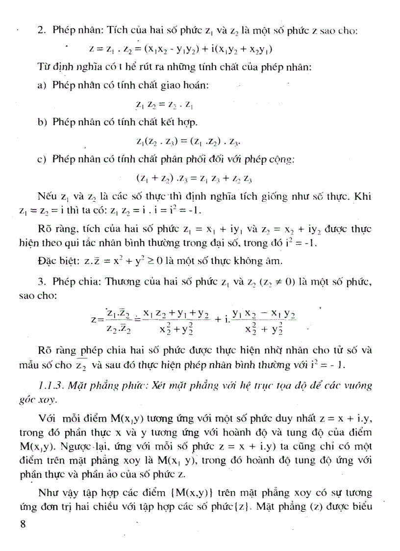 image for page Giáo Trình Cơ Sở hàm số biến số phức và ứng dụng