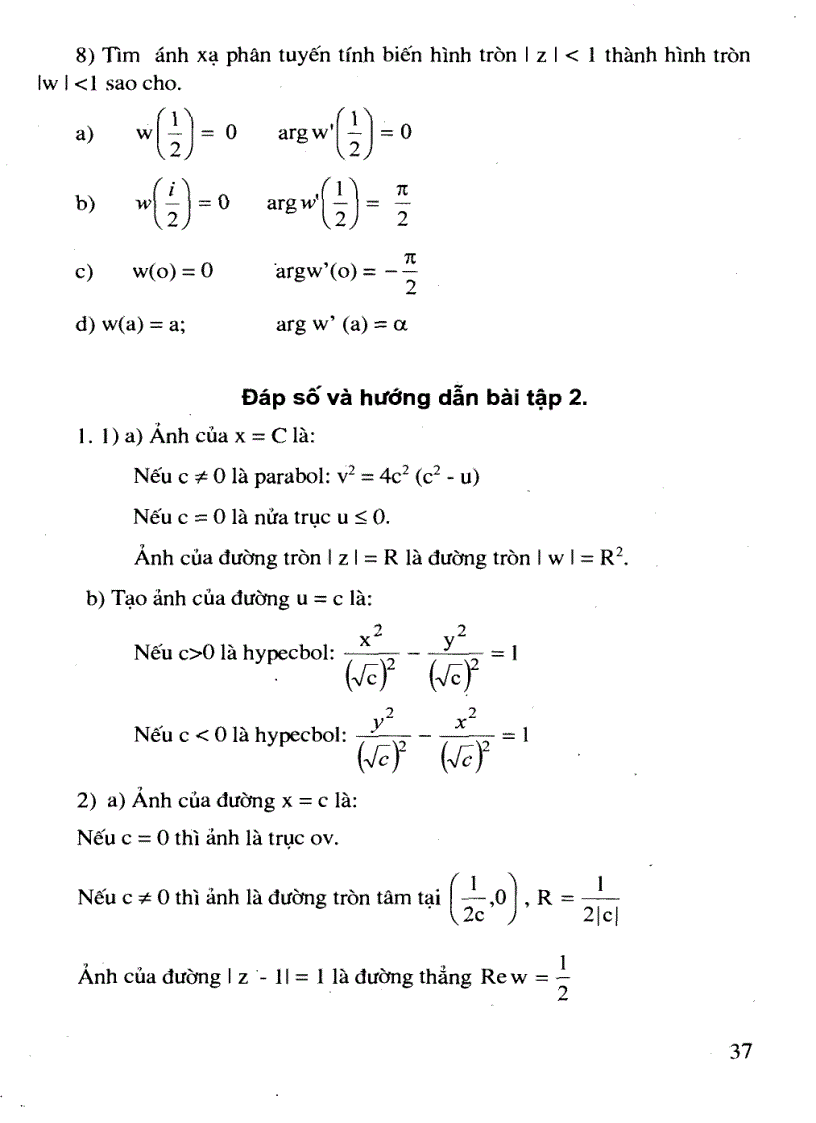 image for page Giáo Trình Cơ Sở hàm số biến số phức và ứng dụng