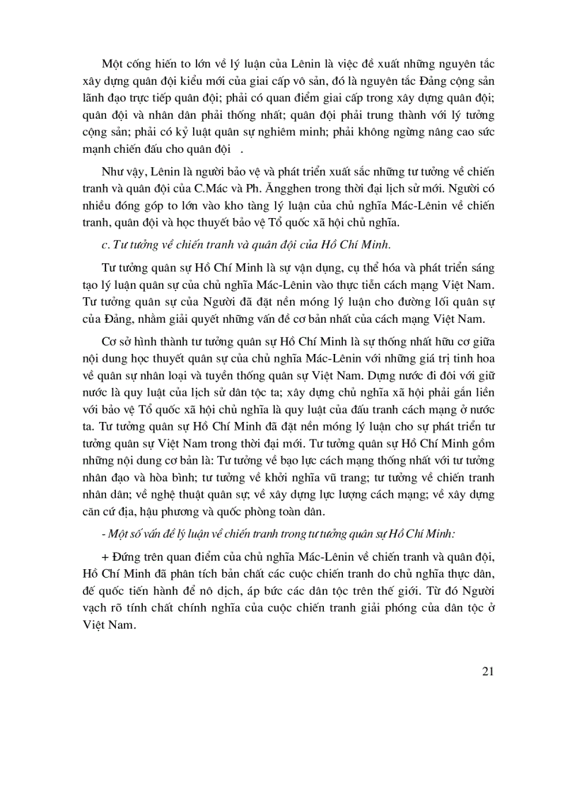 image for page Hướng dẫn học tập môn học thuyết MÁC LÊNIN về chiến tranh và quân đội