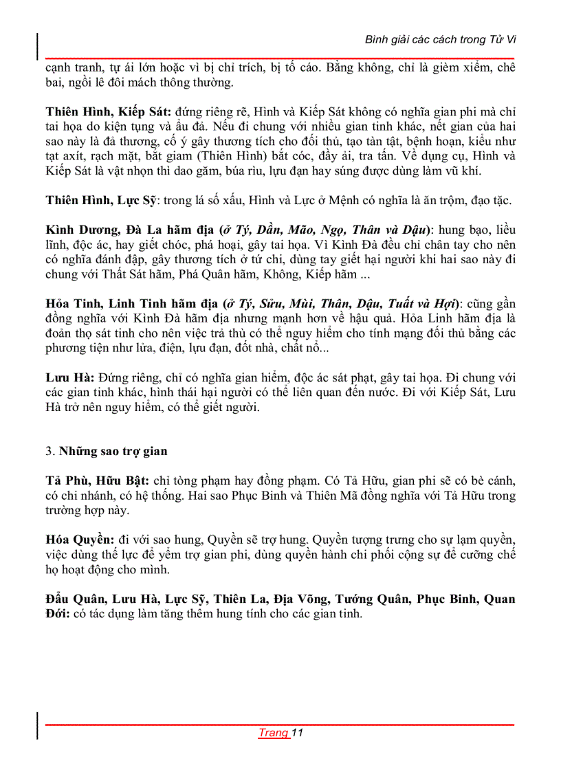 image for page Bình Giải các cách trong tử vi