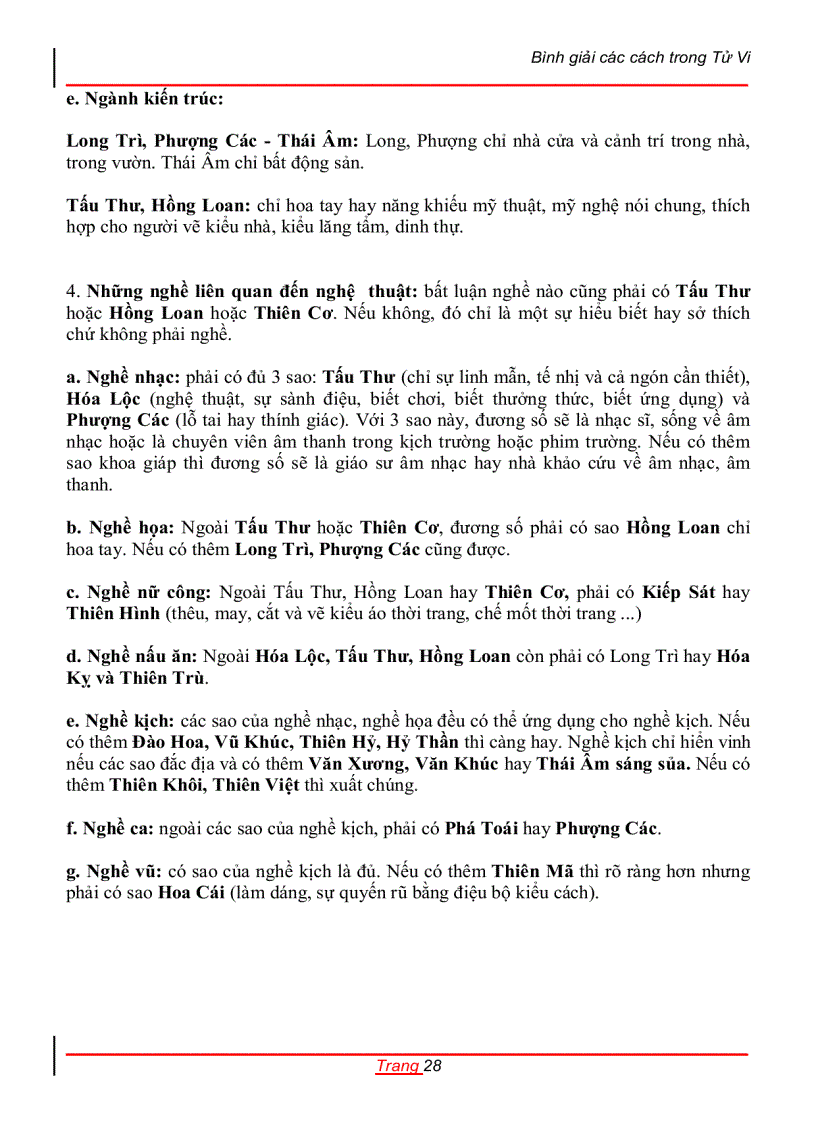 image for page Bình Giải các cách trong tử vi