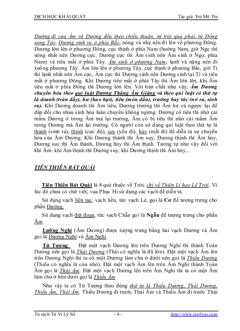 image for page Dịch Học Khái Quát