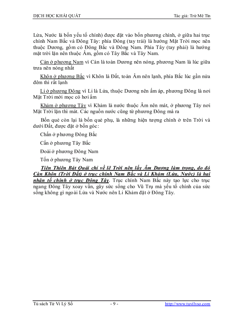 image for page Dịch Học Khái Quát