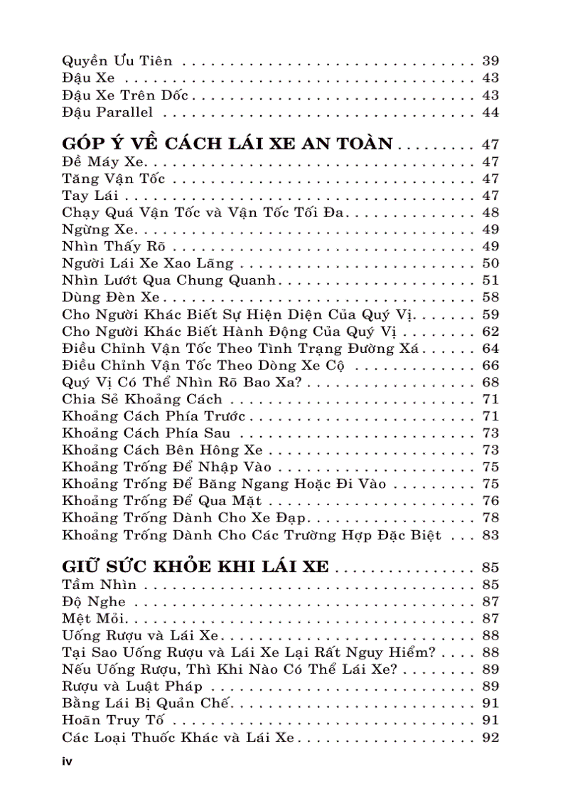 image for page Hướng dẫn lái xe của WASHINGTON