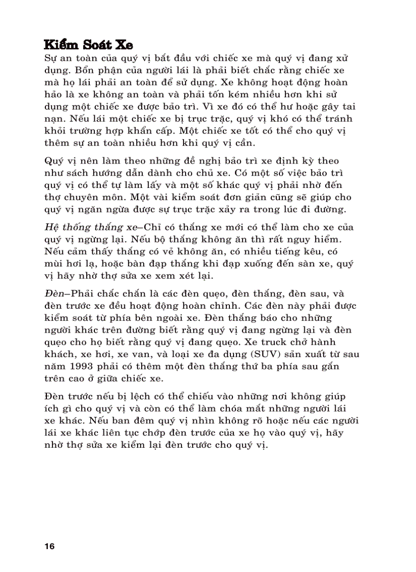 image for page Hướng dẫn lái xe của WASHINGTON