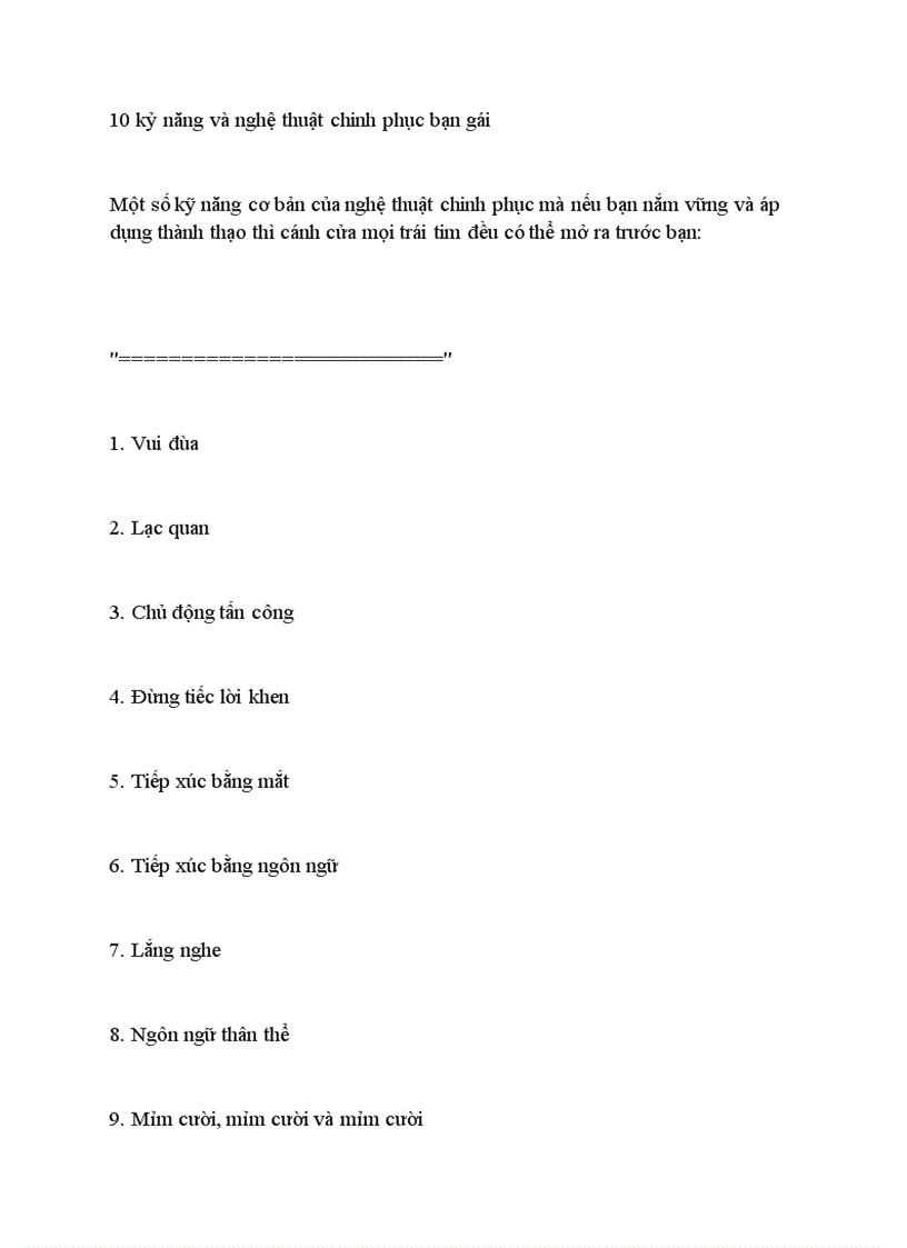 image for page 10 kỹ năng và nghệ thuật chinh phục bạn gái