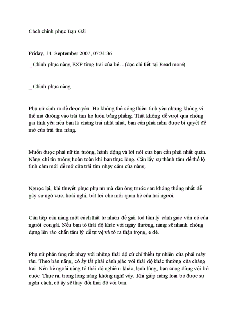 image for page Cách chinh phục Bạn Gái