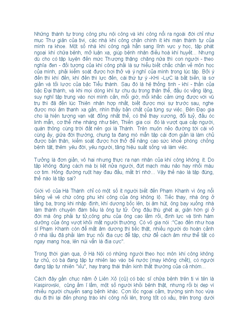 image for page Thành tựu và nạn nhân của khí công