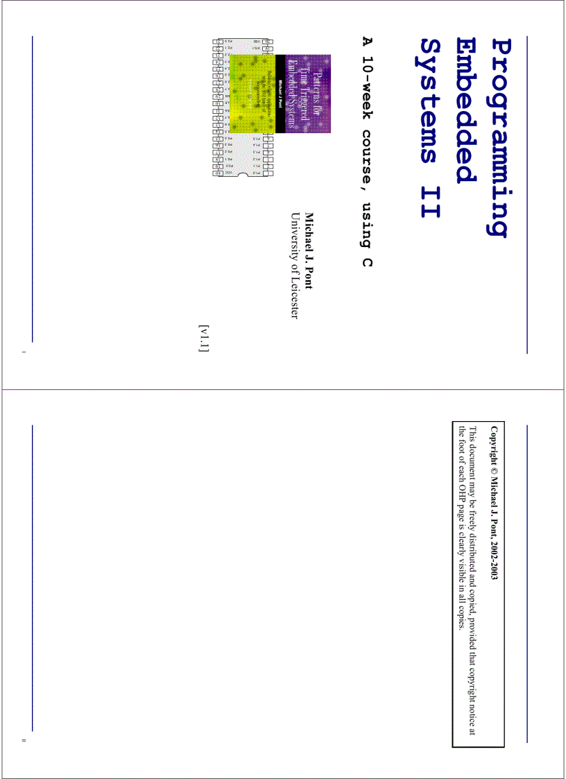 image for page Programming Embedded Systems I 1