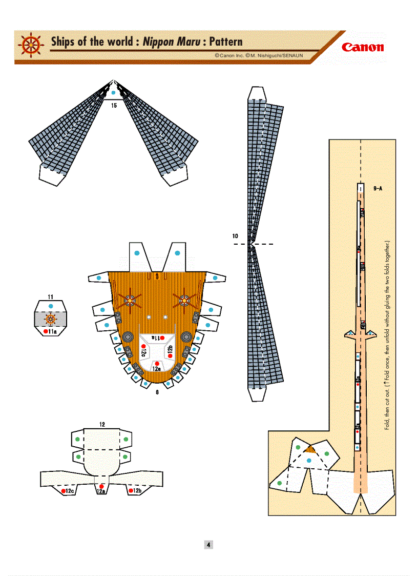 image for page Nghệ Thuật Gấp Giấy Gấp 1 CHIẾC THUYỀN BUỒM