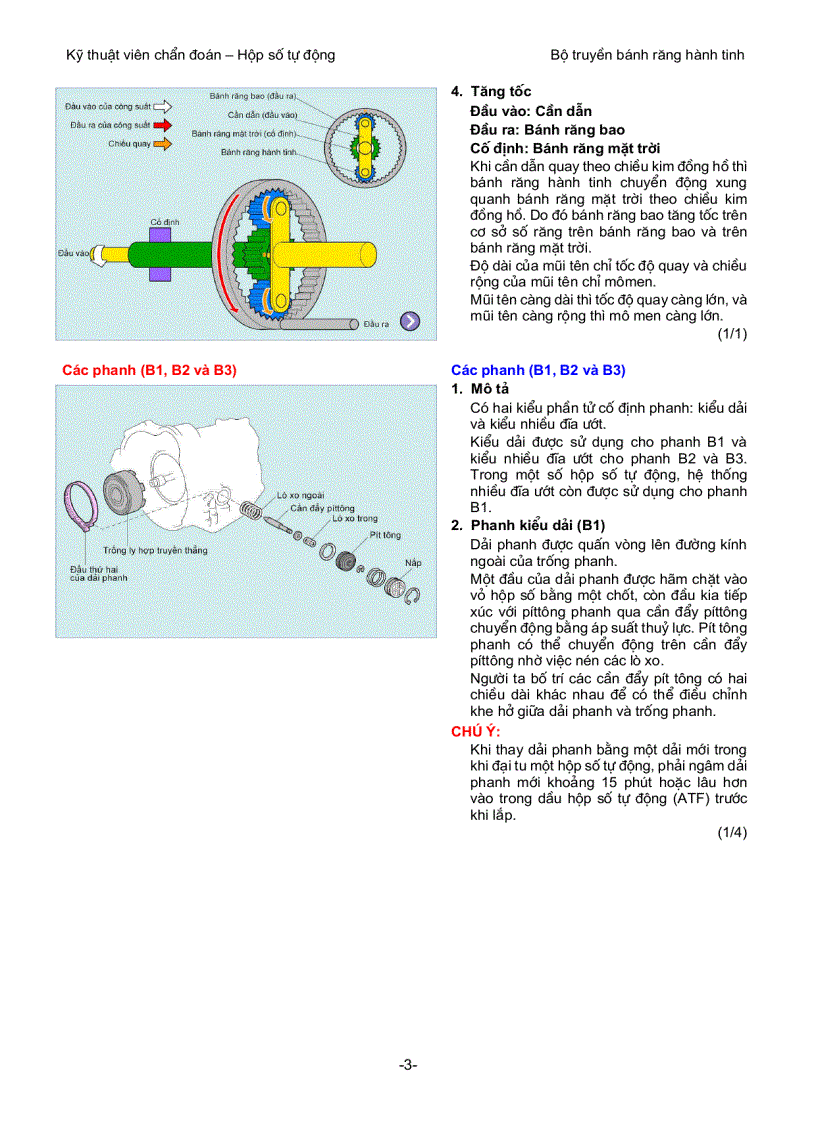 image for page Cấu tạo và nguyên lý hoạt động của bộ truyền bánh răng hành tinh trong hộp số tự động