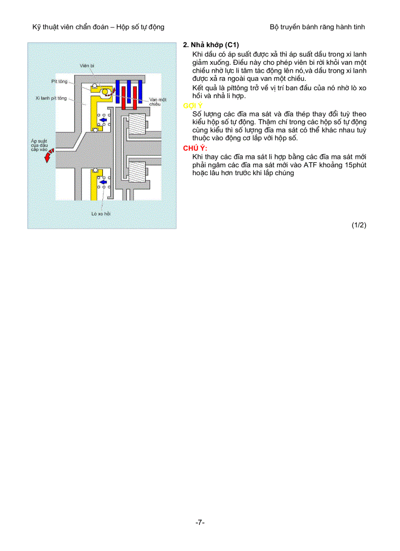image for page Cấu tạo và nguyên lý hoạt động của bộ truyền bánh răng hành tinh trong hộp số tự động