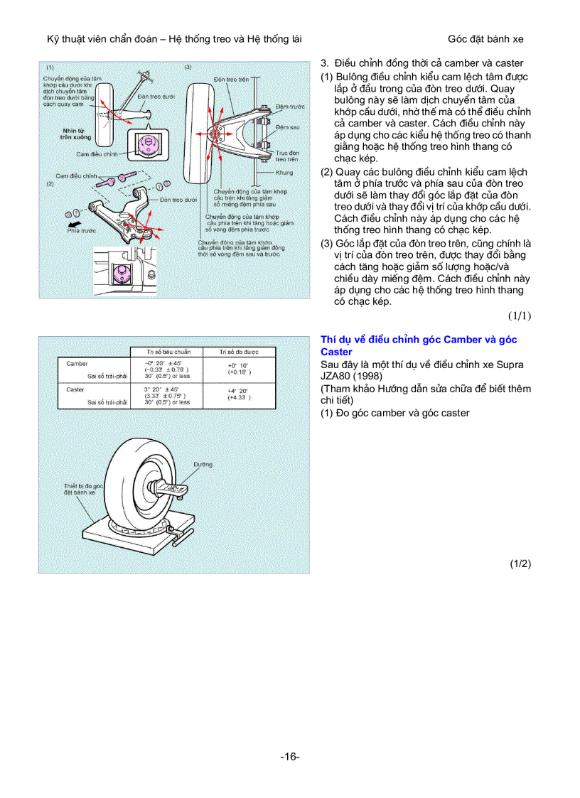image for page Tìm hiểu góc đặt bánh xe của ô tô