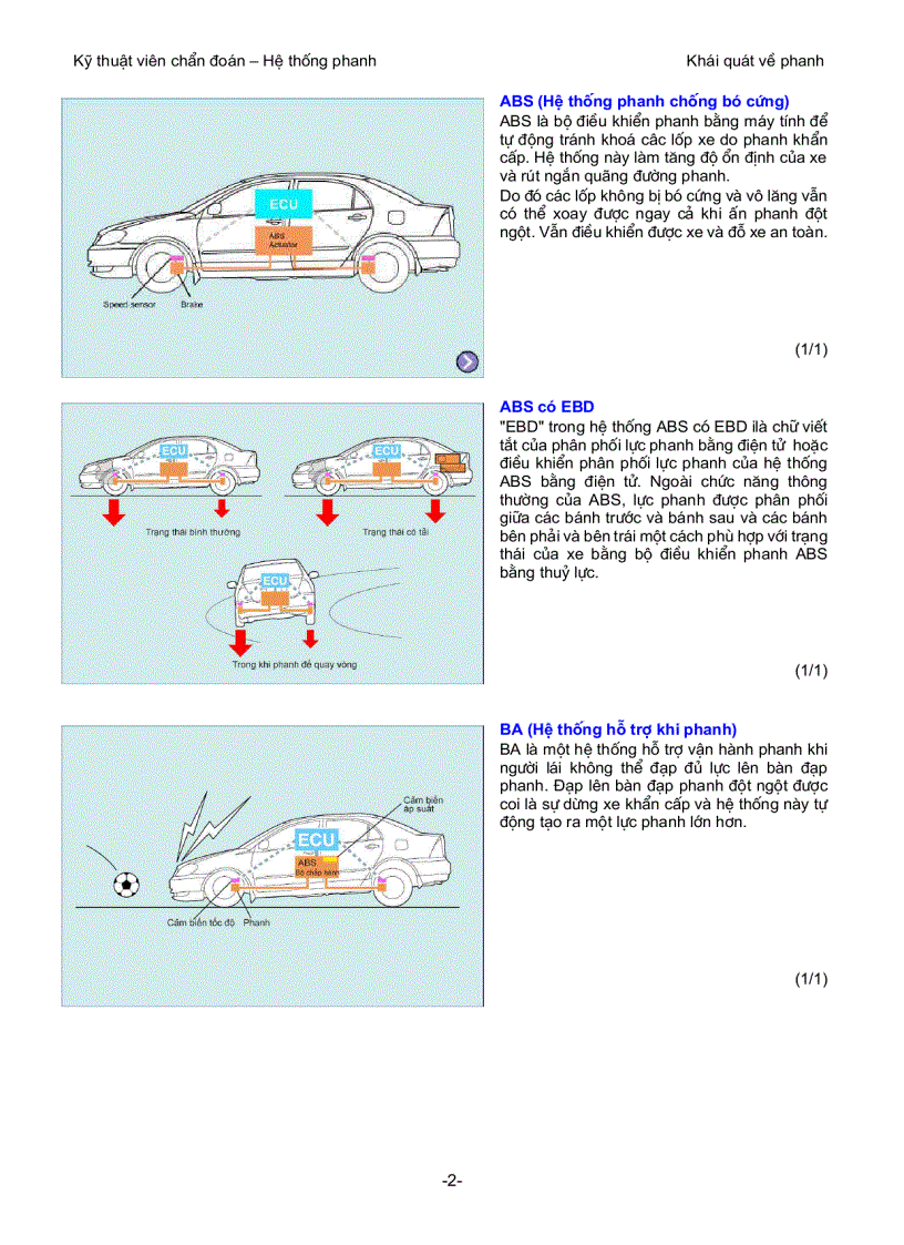 image for page Khái quát và cấu tạo về hệ thống phanh 1