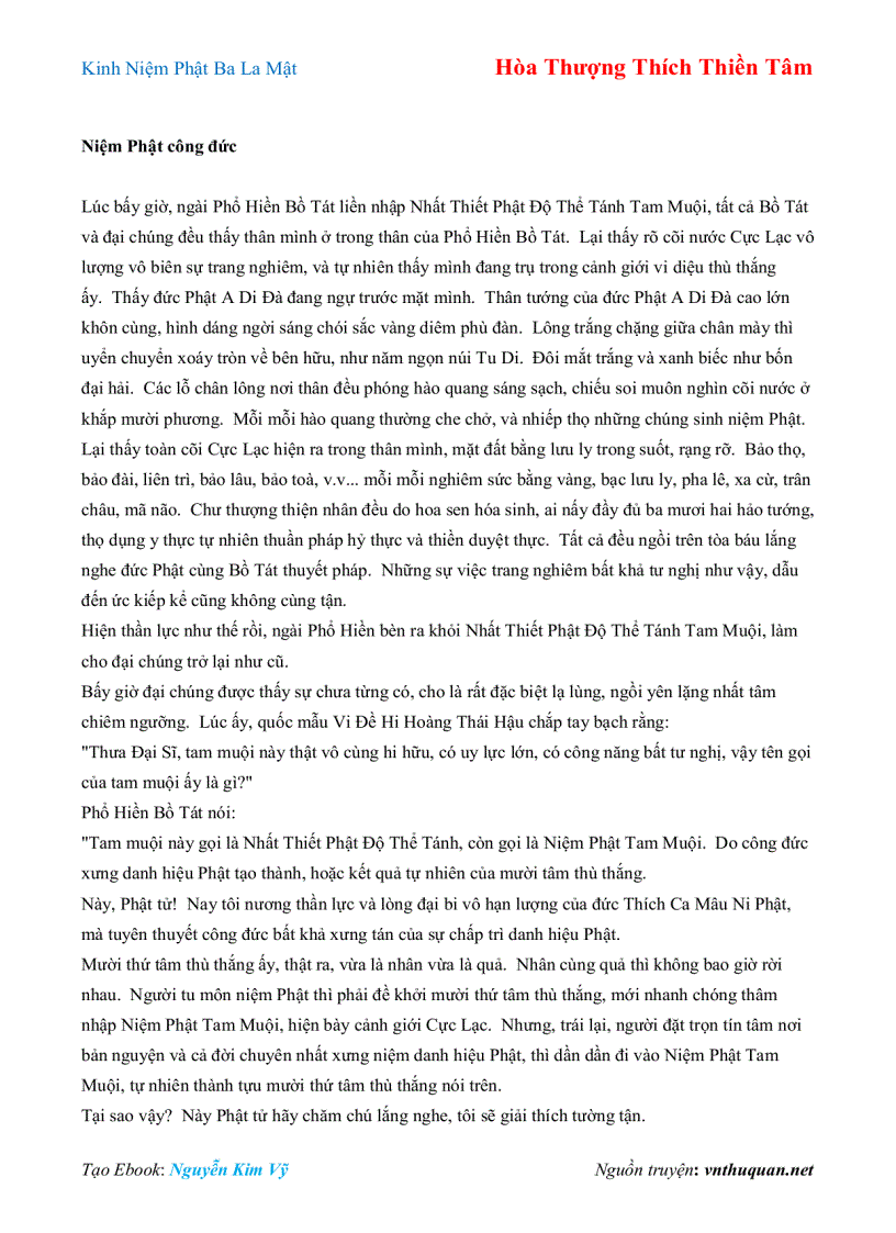 image for page Ebook Kinh Niệm Phật Ba La Mật Hòa Thượng Thích Thiền Tâm