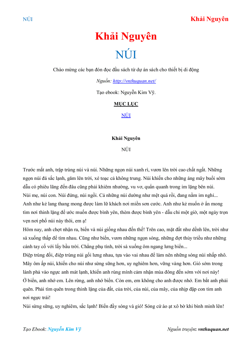 image for page Ebook NÚI Khải Nguyên