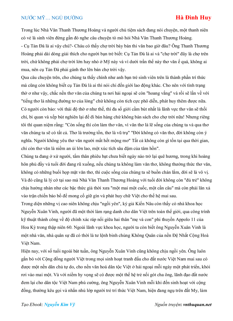 image for page Ebook NƯỚC MỸ NGỦ ĐƯỜNG Hà Đình Huy