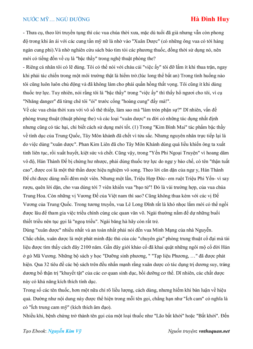 image for page Ebook NƯỚC MỸ NGỦ ĐƯỜNG Hà Đình Huy