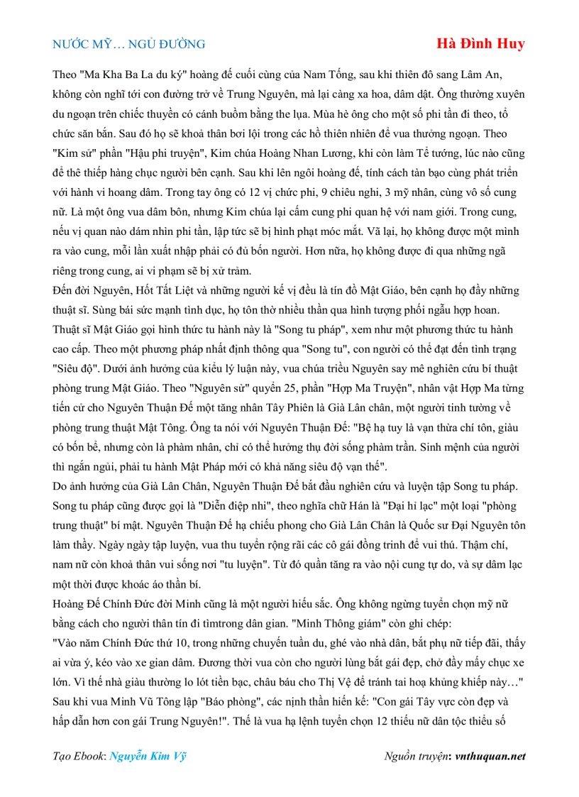image for page Ebook NƯỚC MỸ NGỦ ĐƯỜNG Hà Đình Huy