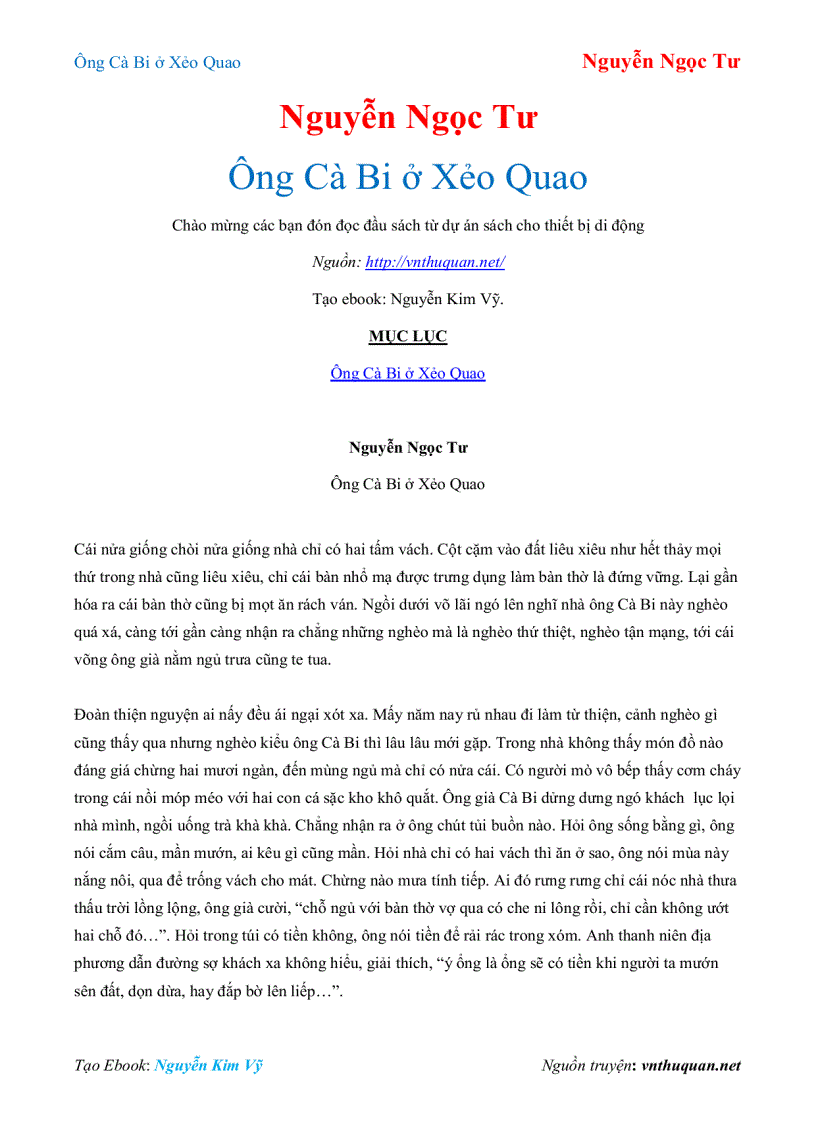 image for page Ebook Ông Cà Bi ở Xẻo Quao Nguyễn Ngọc Tư