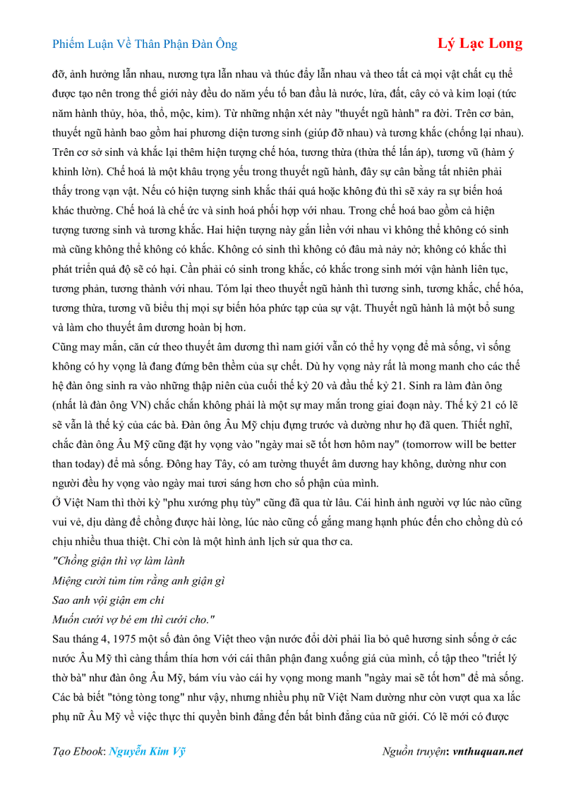 image for page Ebook Phiếm Luận Về Thân Phận Đàn Ông Lý Lạc Long