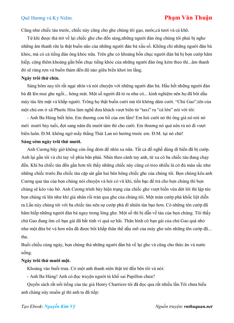 image for page Ebook Quê Hương và Kỷ Niêm Phạm Văn Thuận