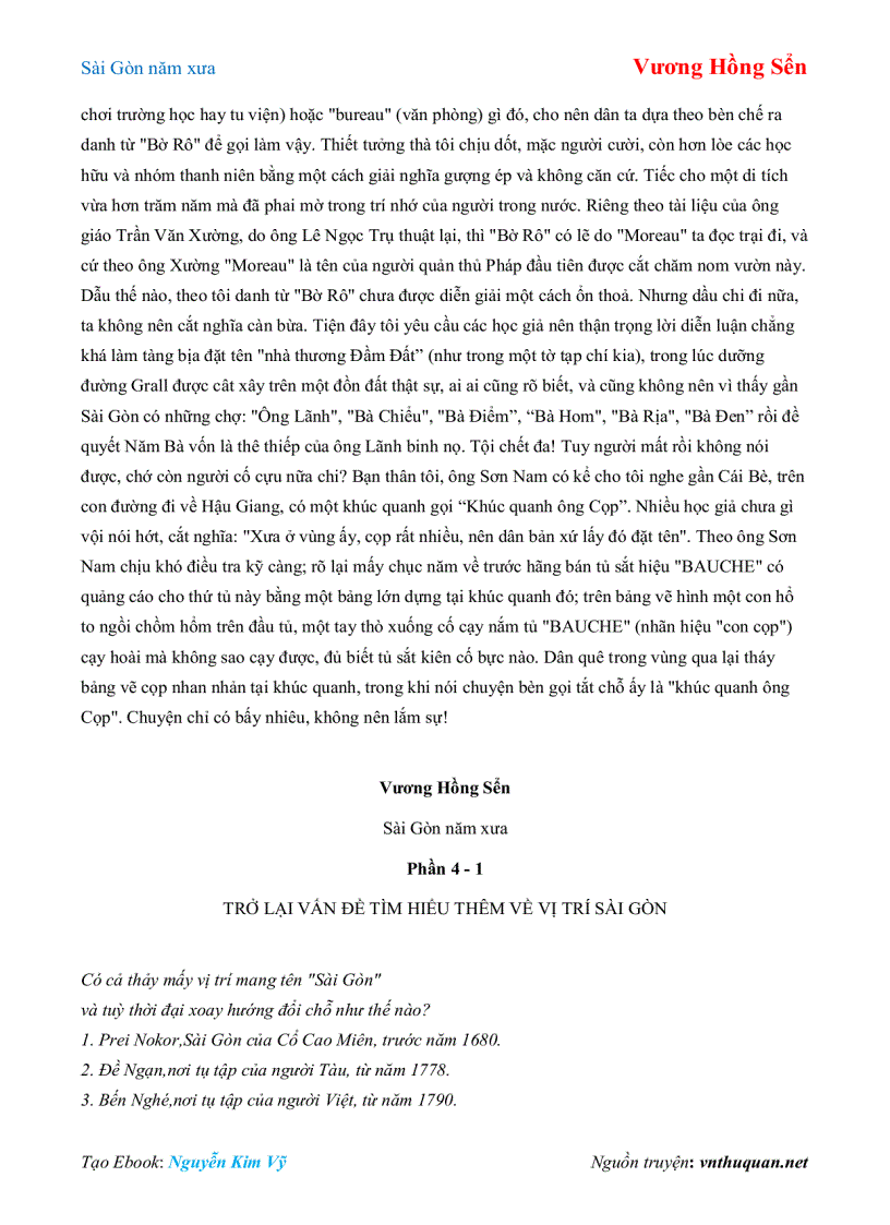 image for page Ebook Sài Gòn năm xưa Vương Hồng Sển