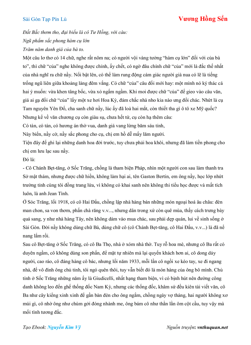 image for page Ebook Sài Gòn Tạp Pín Lù Vương Hồng Sển