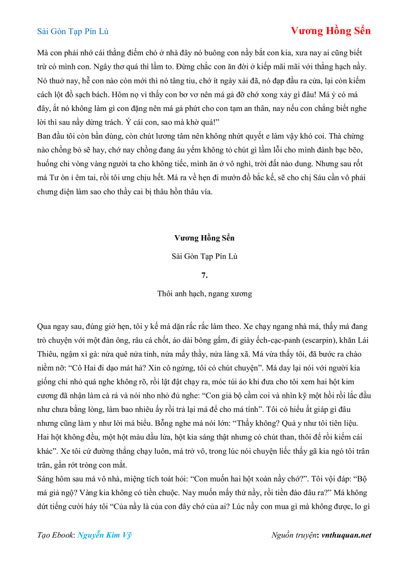 image for page Ebook Sài Gòn Tạp Pín Lù Vương Hồng Sển