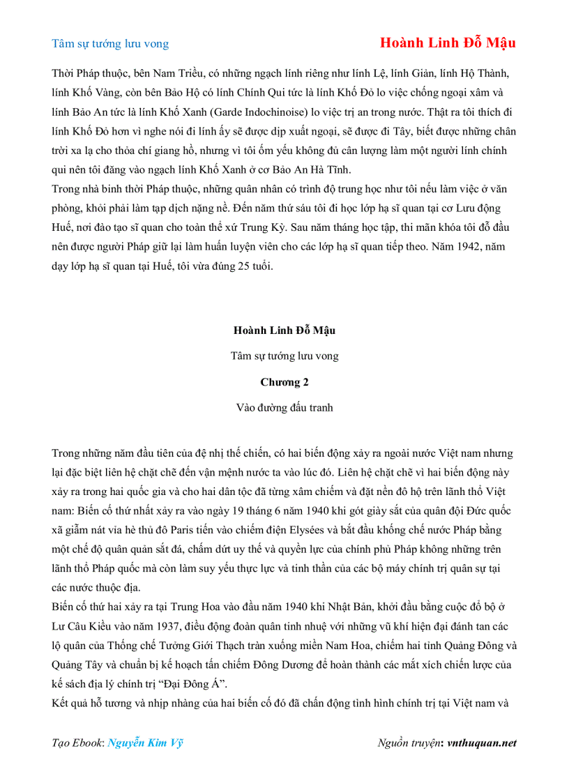 image for page Ebook Tâm sự tướng lưu vong Hoành Linh Đỗ Mậu