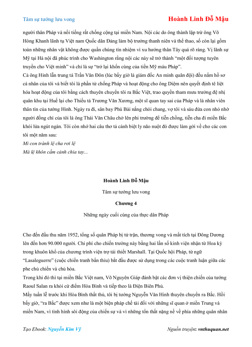 image for page Ebook Tâm sự tướng lưu vong Hoành Linh Đỗ Mậu