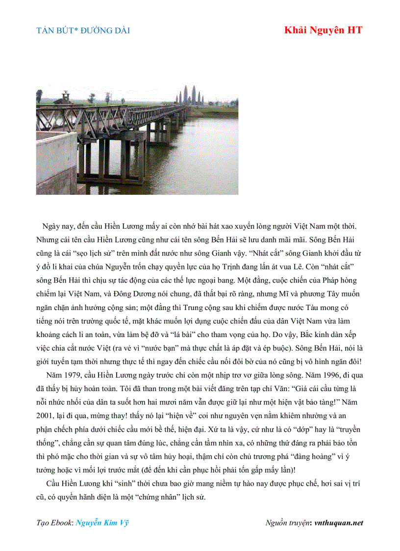 image for page Ebook TẢN BÚT ĐƯỜNG DÀI Khải Nguyên HT