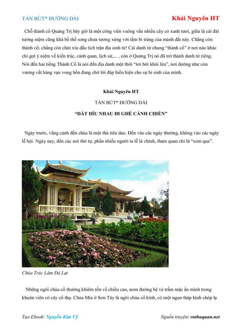 image for page Ebook TẢN BÚT ĐƯỜNG DÀI Khải Nguyên HT