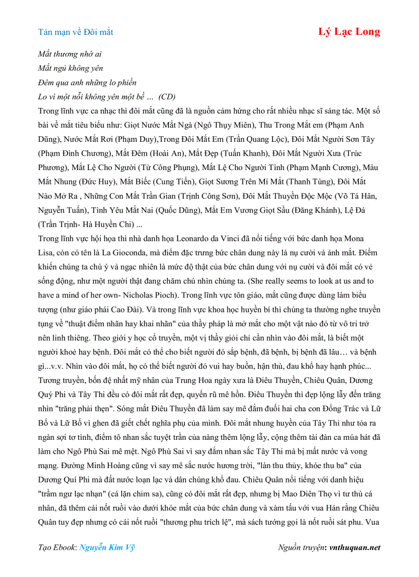 image for page Ebook Tản mạn về Đôi mắt Lý Lạc Long