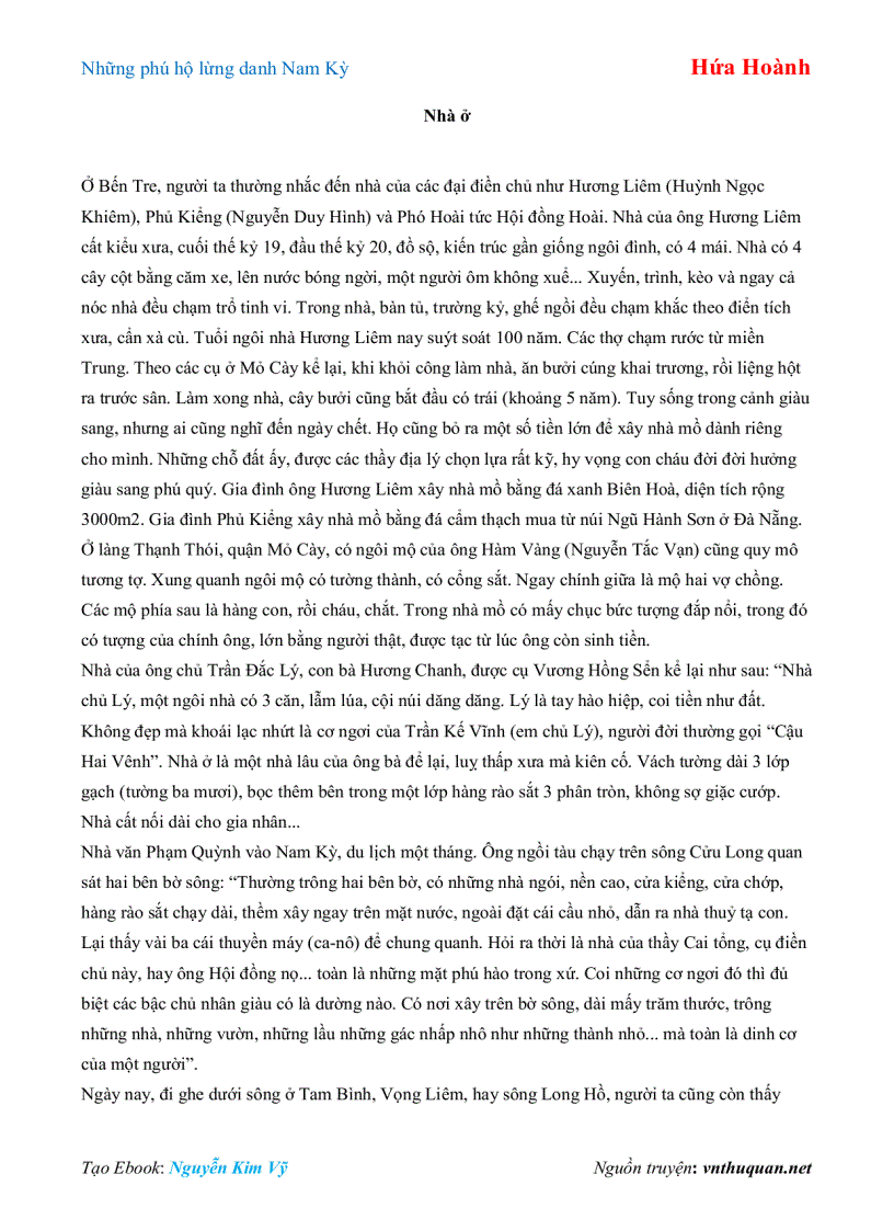 image for page Ebook Những phú hộ lừng danh Nam Kỳ Hứa Hoành