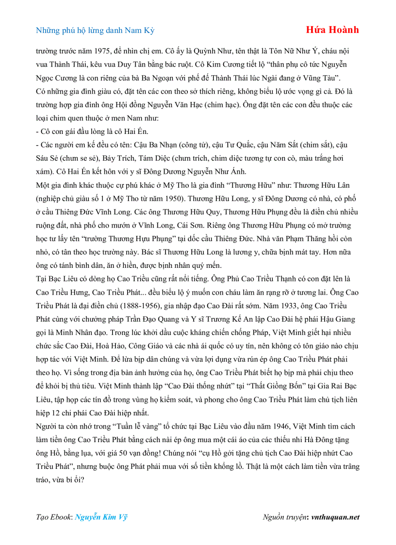 image for page Ebook Những phú hộ lừng danh Nam Kỳ Hứa Hoành