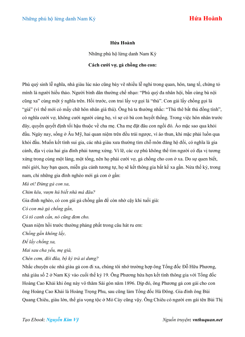 image for page Ebook Những phú hộ lừng danh Nam Kỳ Hứa Hoành