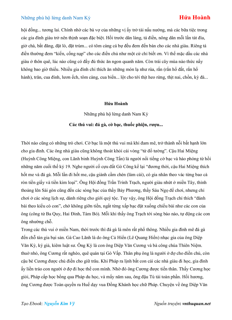 image for page Ebook Những phú hộ lừng danh Nam Kỳ Hứa Hoành