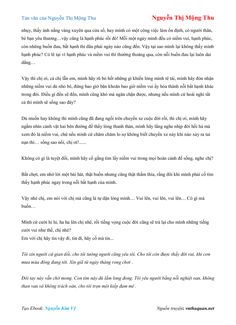 image for page Ebook Tản văn của Nguyễn Thị Mộng Thu Nguyễn Thị Mộng Thu