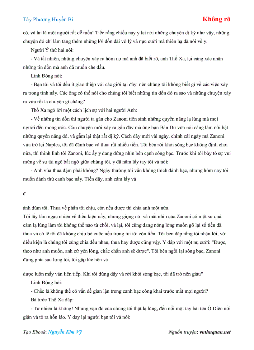 image for page Ebook Tây Phương Huyền Bí Không rõ