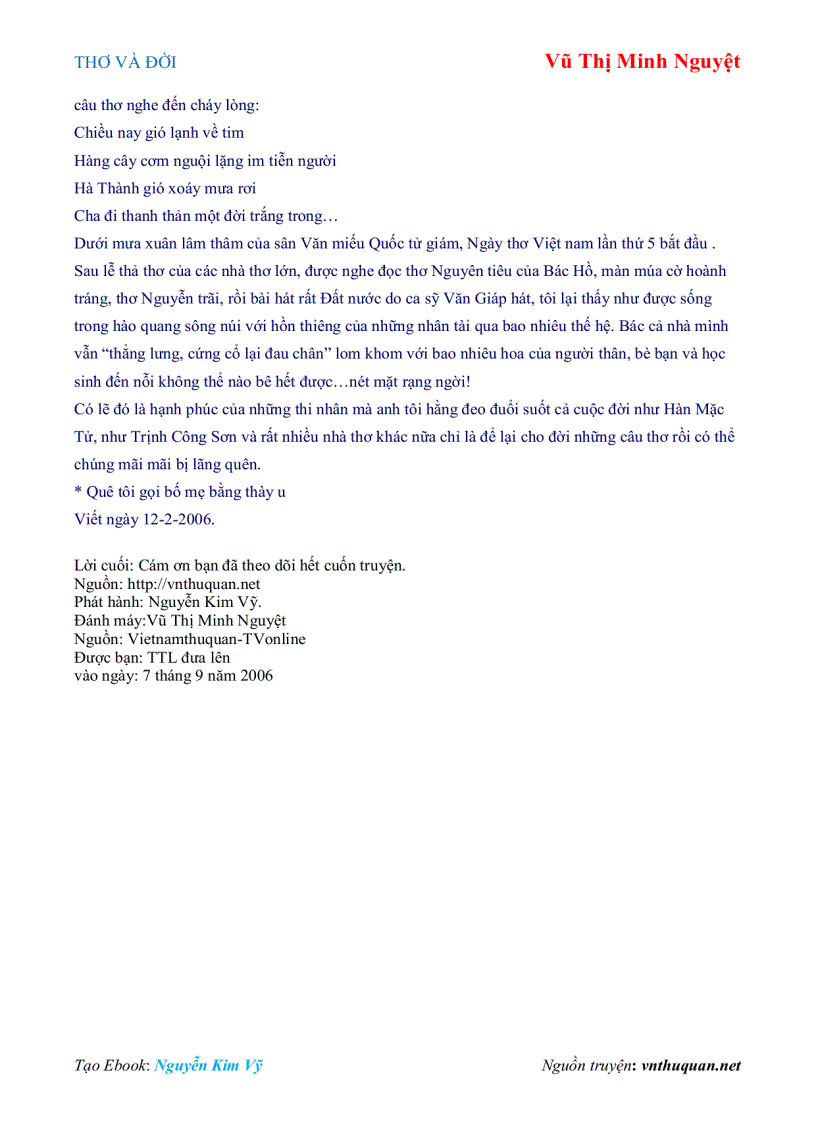 image for page Ebook THƠ VÀ ĐỜI Vũ Thị Minh Nguyệt