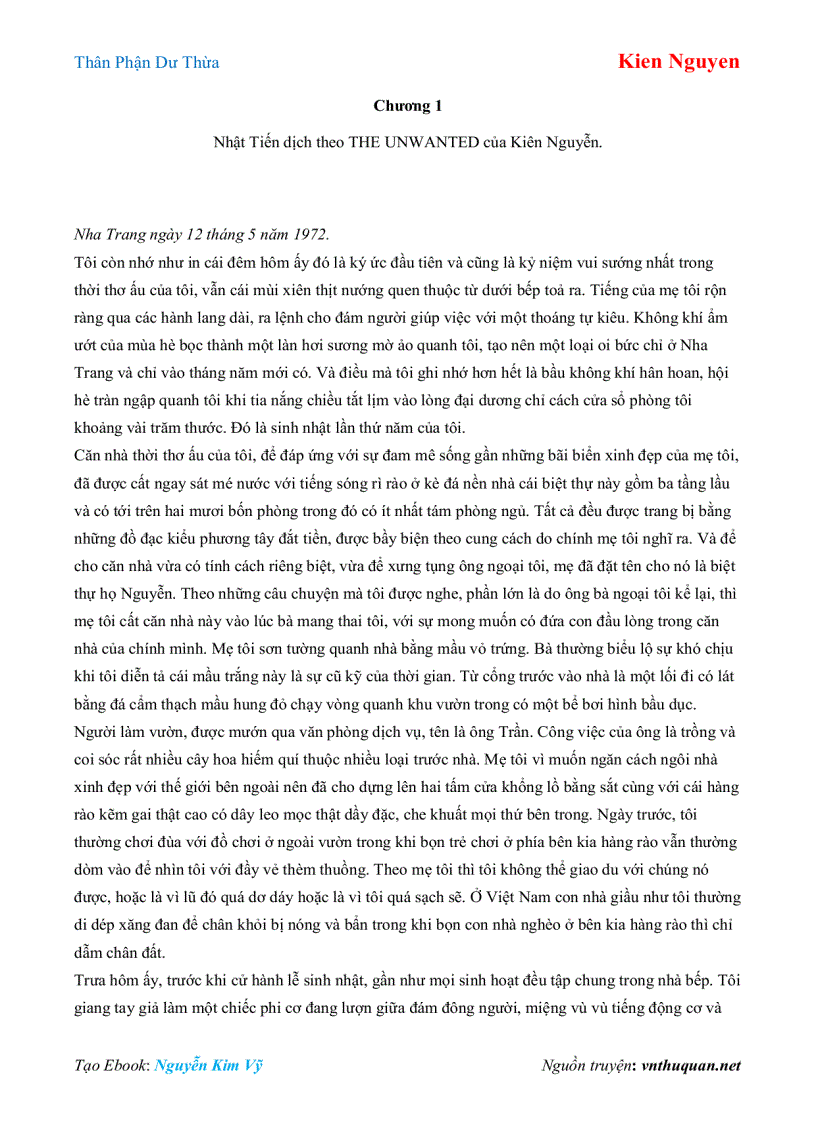 image for page Ebook Thân Phận Dư Thừa