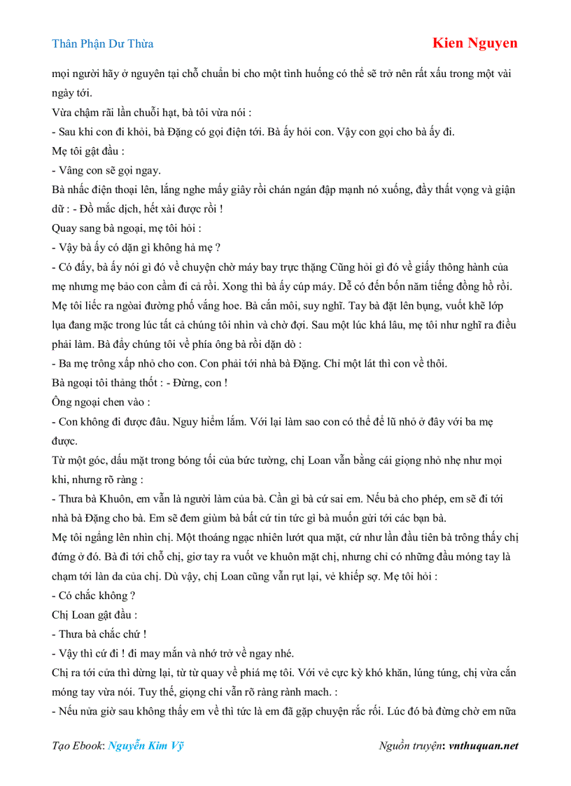 image for page Ebook Thân Phận Dư Thừa