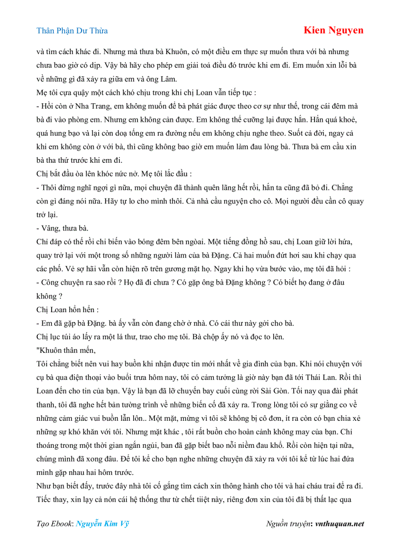 image for page Ebook Thân Phận Dư Thừa