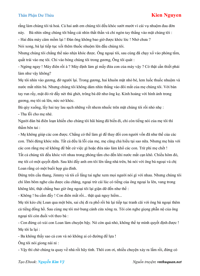 image for page Ebook Thân Phận Dư Thừa