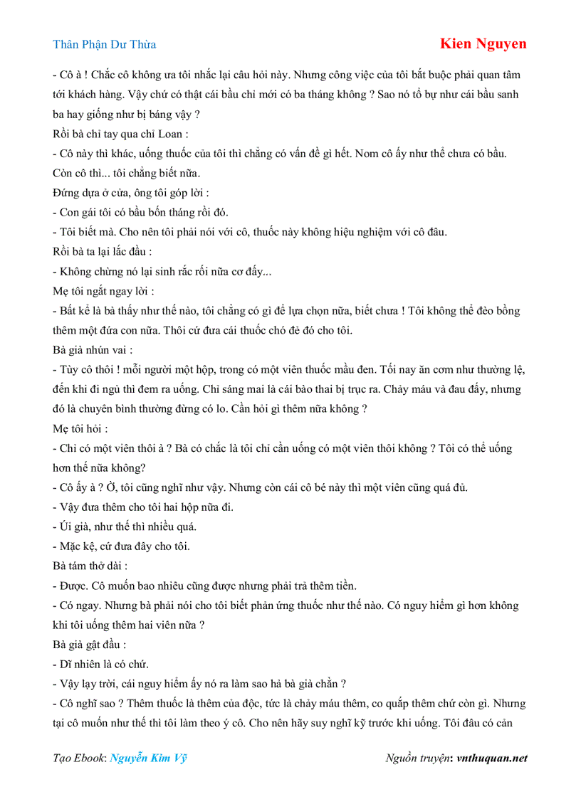 image for page Ebook Thân Phận Dư Thừa