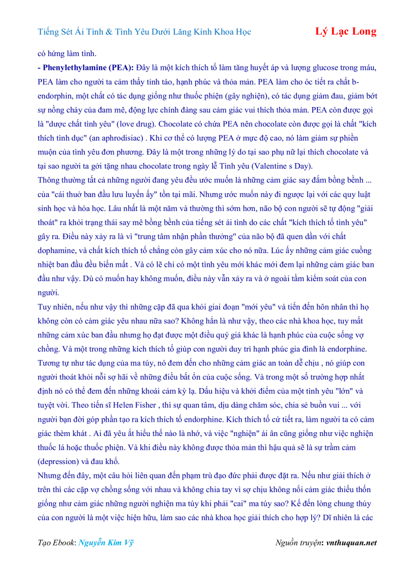 image for page Ebook Tiếng Sét Ái Tình Tình Yêu Dưới Lăng Kính Khoa Học Lý Lạc Long